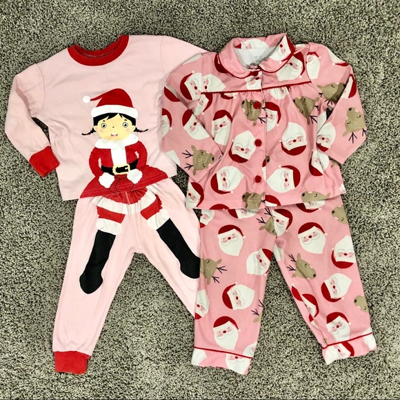 Carter's Other - 5/$25, 2 pairs of Girls Christmas pajamas, size 2T
